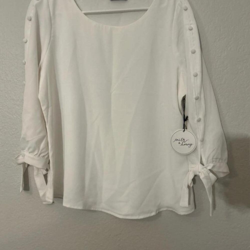 White milk honey blouse